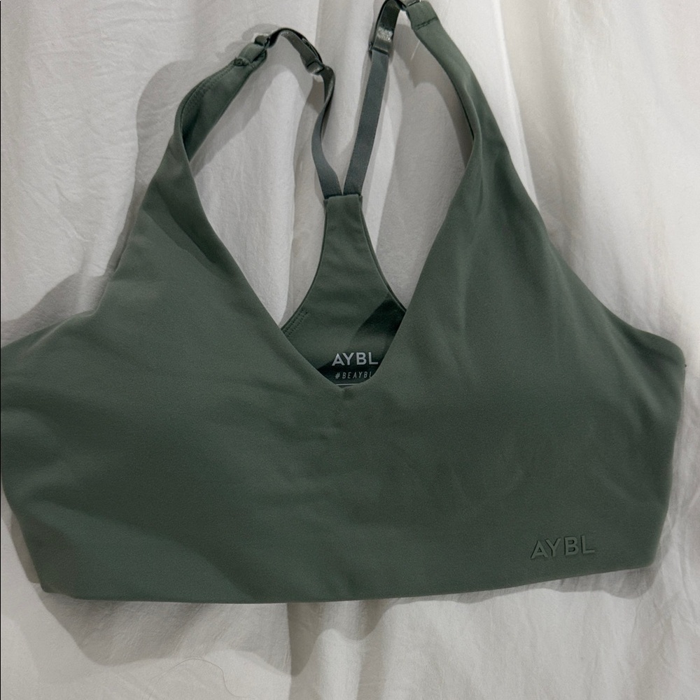 AYBL Deep Green Sports Bra - Picture 1 of 3